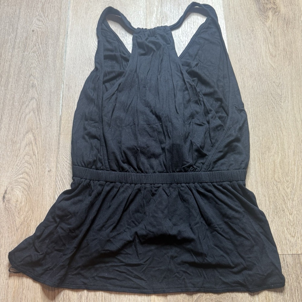 NWT Free People We the Free Heatwave Black Peplum Tank Top Large - Picture 3 of 8